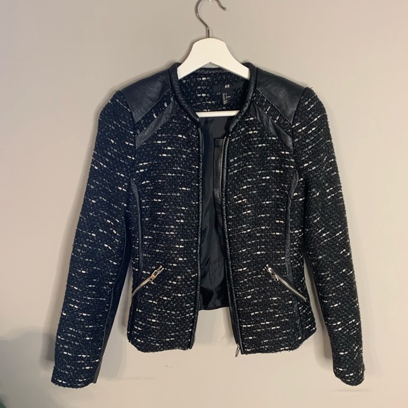 H&M Tweed Moto Jacket - Picture 1 of 5